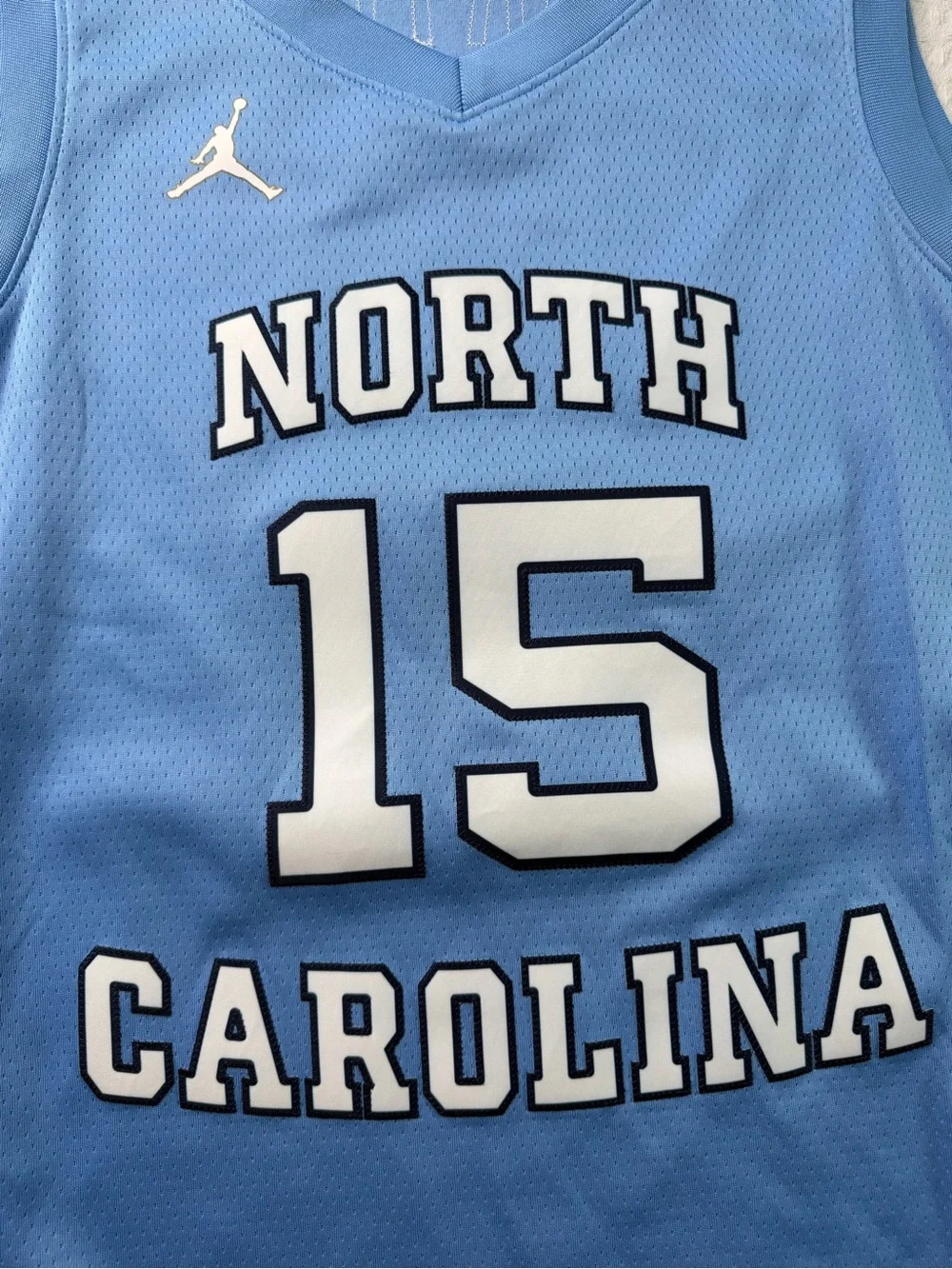 Jordan North Carolina Tar Heels Vince Carter #15 Jersey Size M UNC Blue(379)